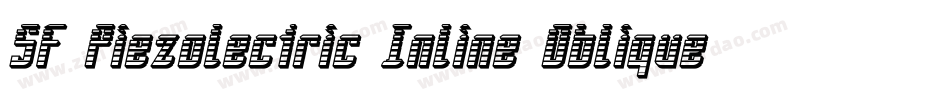 SF Piezolectric Inline Oblique字体转换